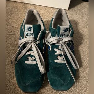 New Balance Suede Emerald Green 1400 Sneakers Classic Retro Style
